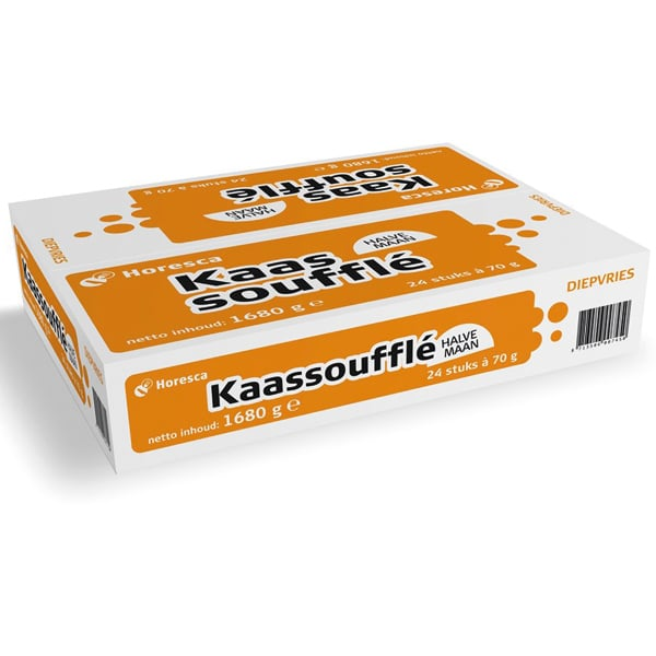 Horesca kaassouffle halve maan 24 x 70 gram