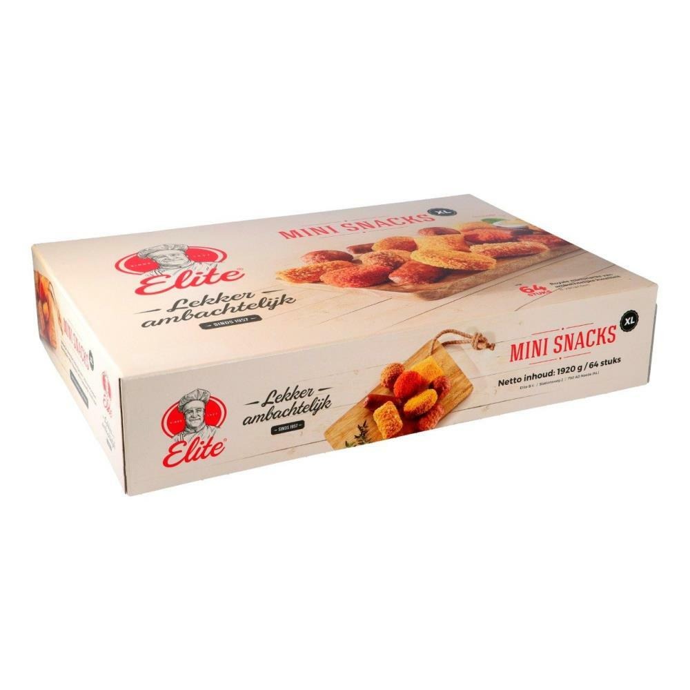 Elite mini snacks xl doos 64 stuks x 30 gram