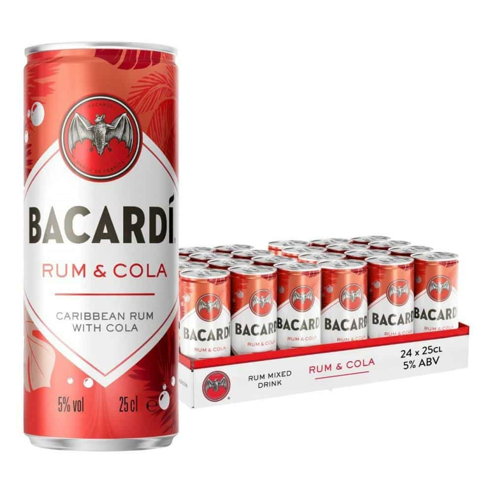 Bacardi & Cola blikjes 24 x 25 cl 5%
