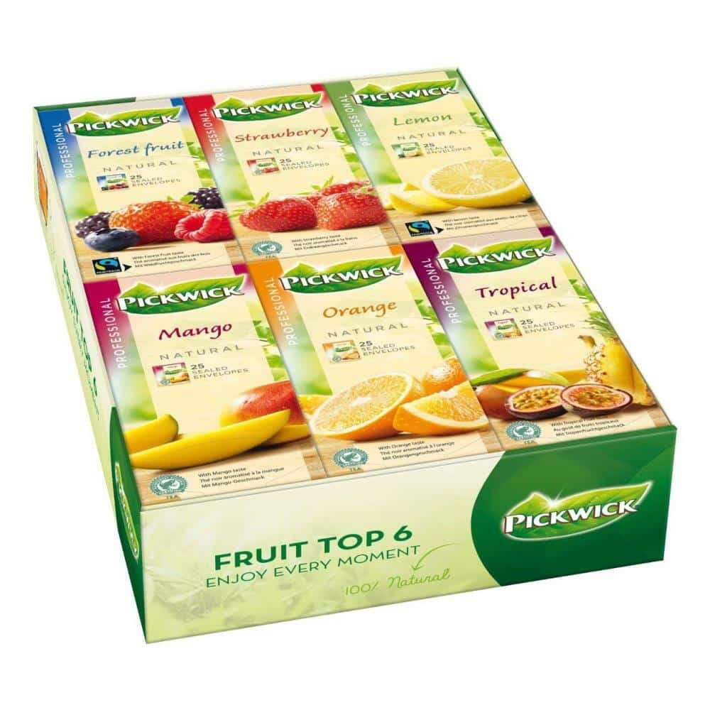 Pickwick multipack thee vruchten 6 doosjes x 25 zakjes x 2 gram