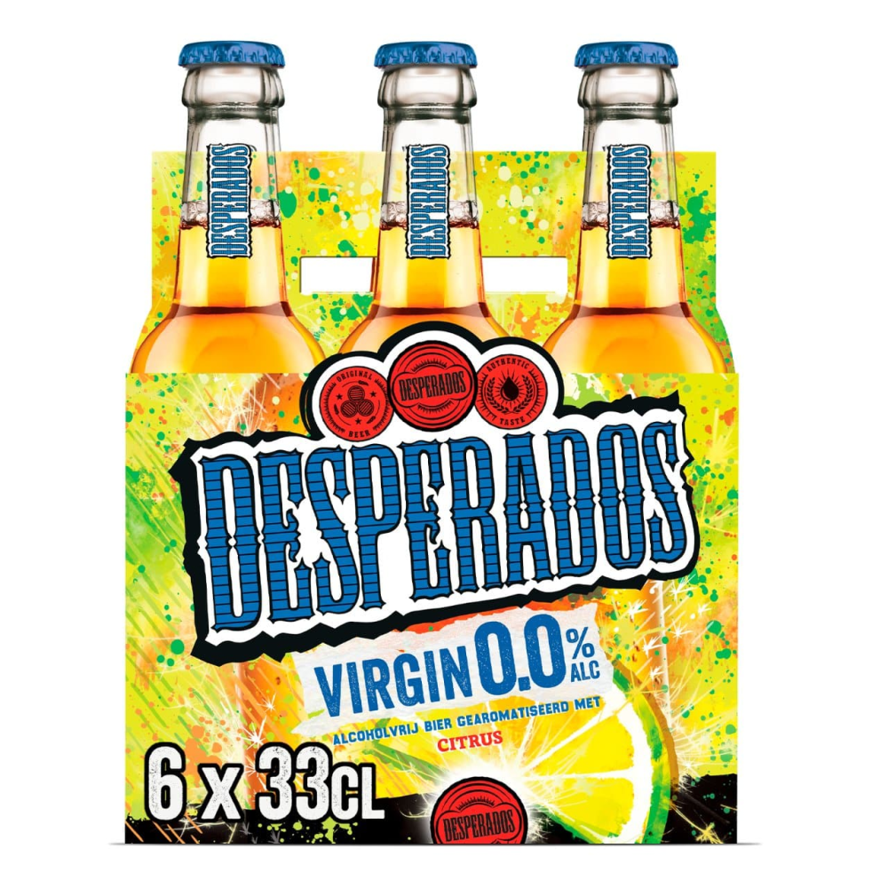 Desperados bier Virgin 0.0 % 6 flesjes 33 cl