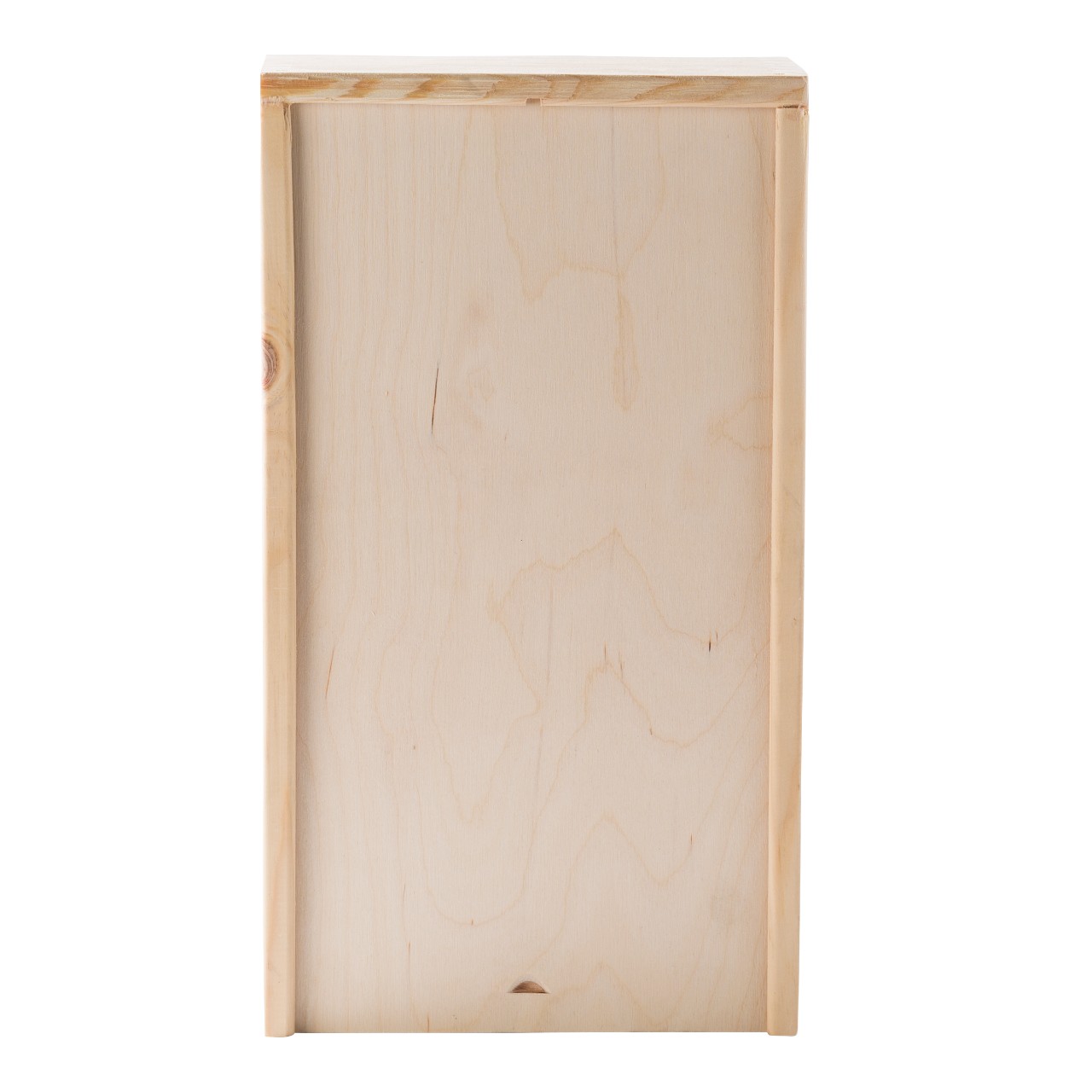 Wijnkist hout 2 vaks geschenkverpakking per stuk