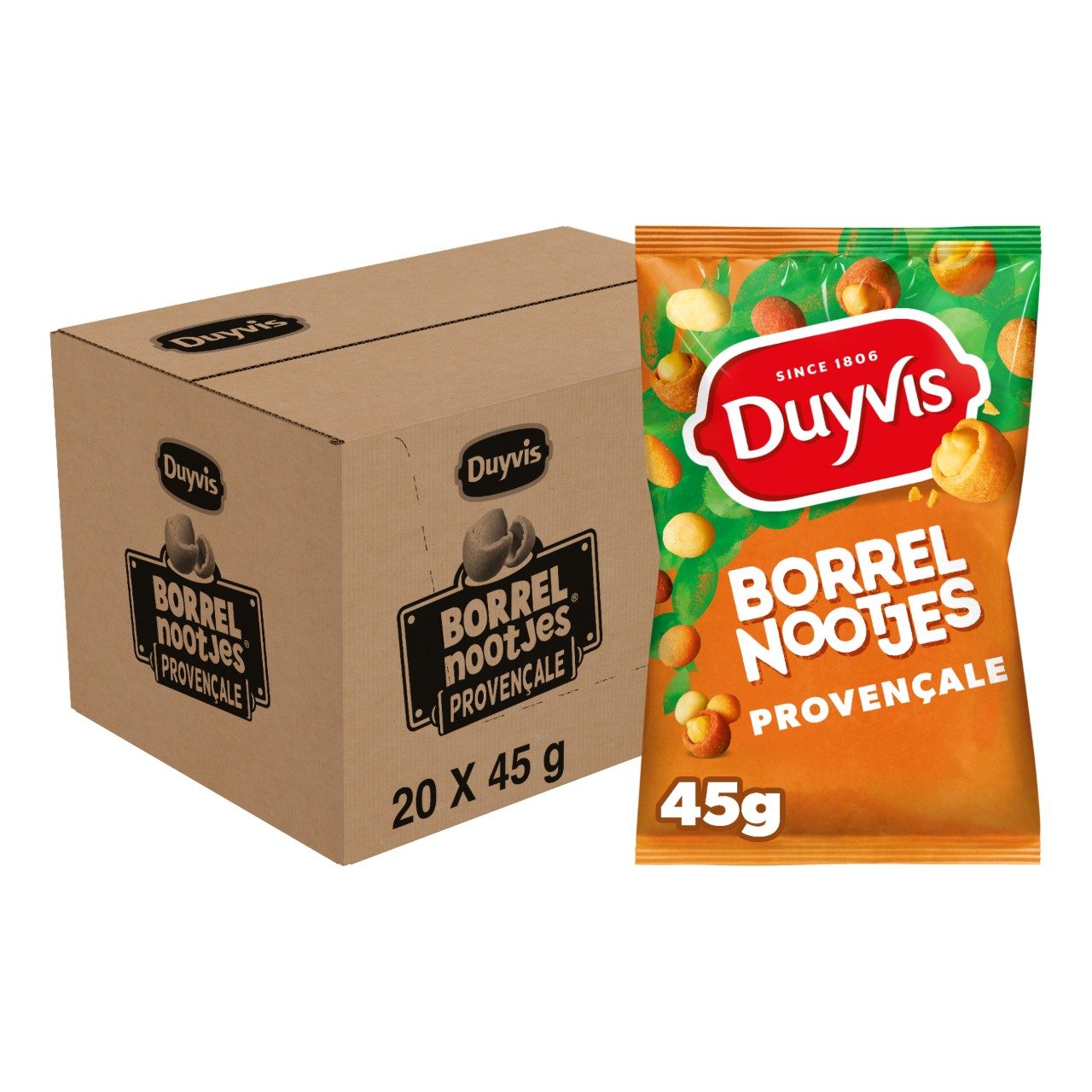 Duyvis borrelnoten provencale 20 x 45 gram