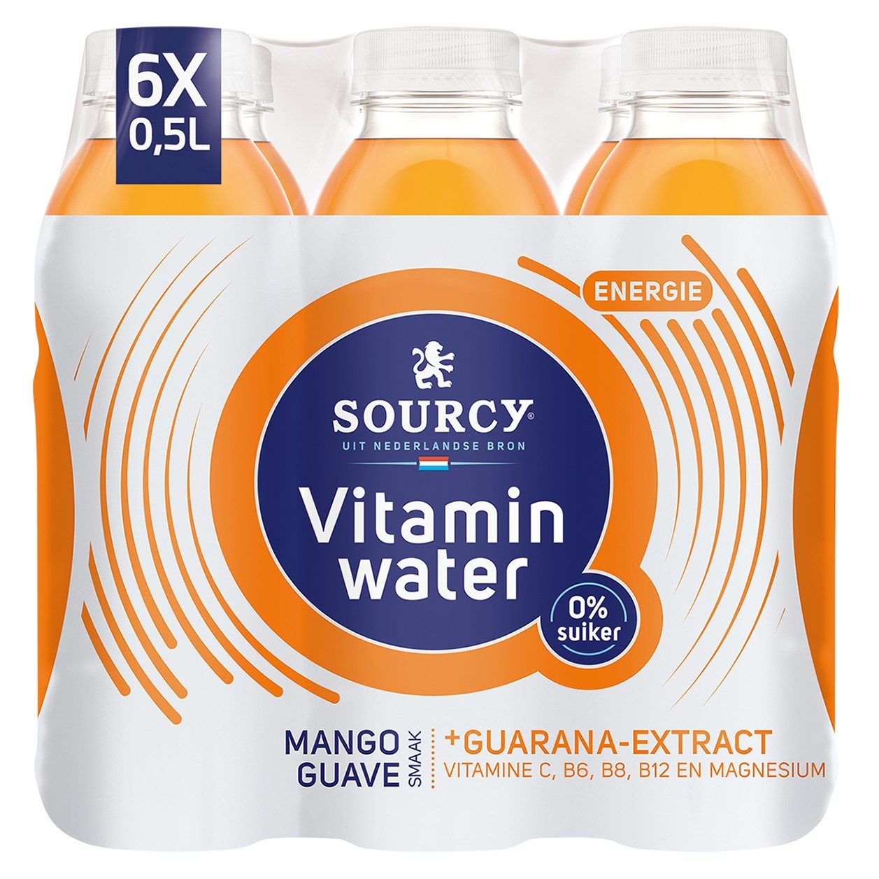 Sourcy vitaminewater mango-guave 6 x 50 cl