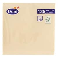 Dunicel servetten champagne 3 laags 33 x 33 125 stuks