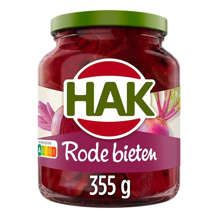 Hak rode bieten schijven 6 potten x 370 ml
