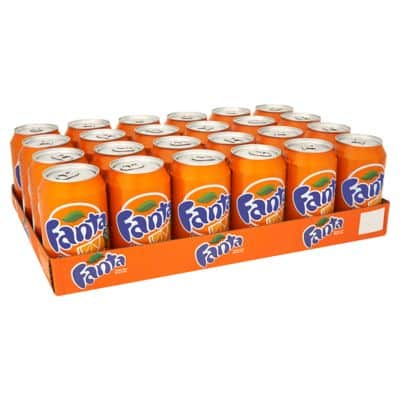 Fanta orange blikjes tray 24 x 33 cl
