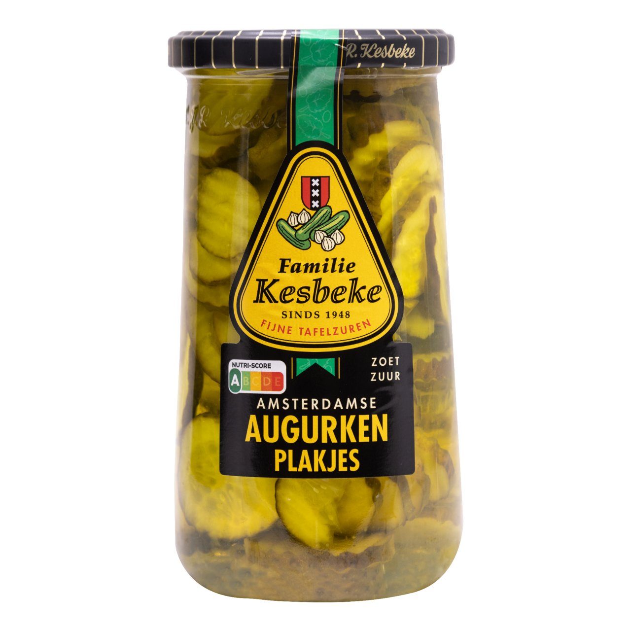 Kesbeke augurken plakjes zoetzuur pot 720 ml