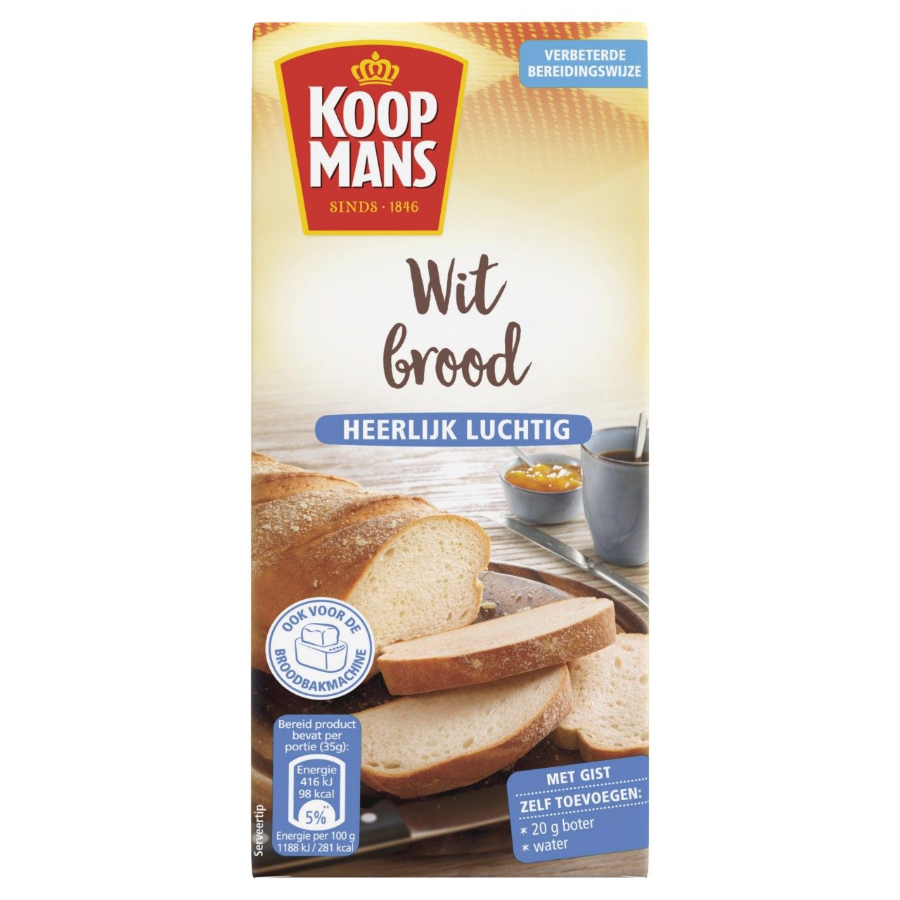Koopmans broodmix wit 1 pakje x 450 gram