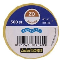 Aqualabel haccp zondag stickers rol 500 stuks