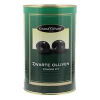 Grand Gerard olijven zwart zonder pit blik 4,3 liter