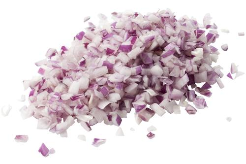 Rode uien brunoise 6 mm zak 1 kilo