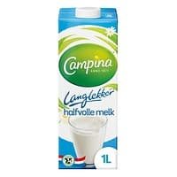 Campina houdbare halfvolle melk 12 pakken x 1 liter