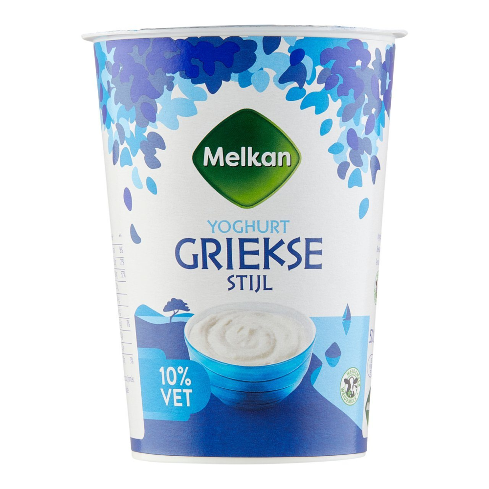 Melkan griekse yoghurt 10% 1 x 500 ml