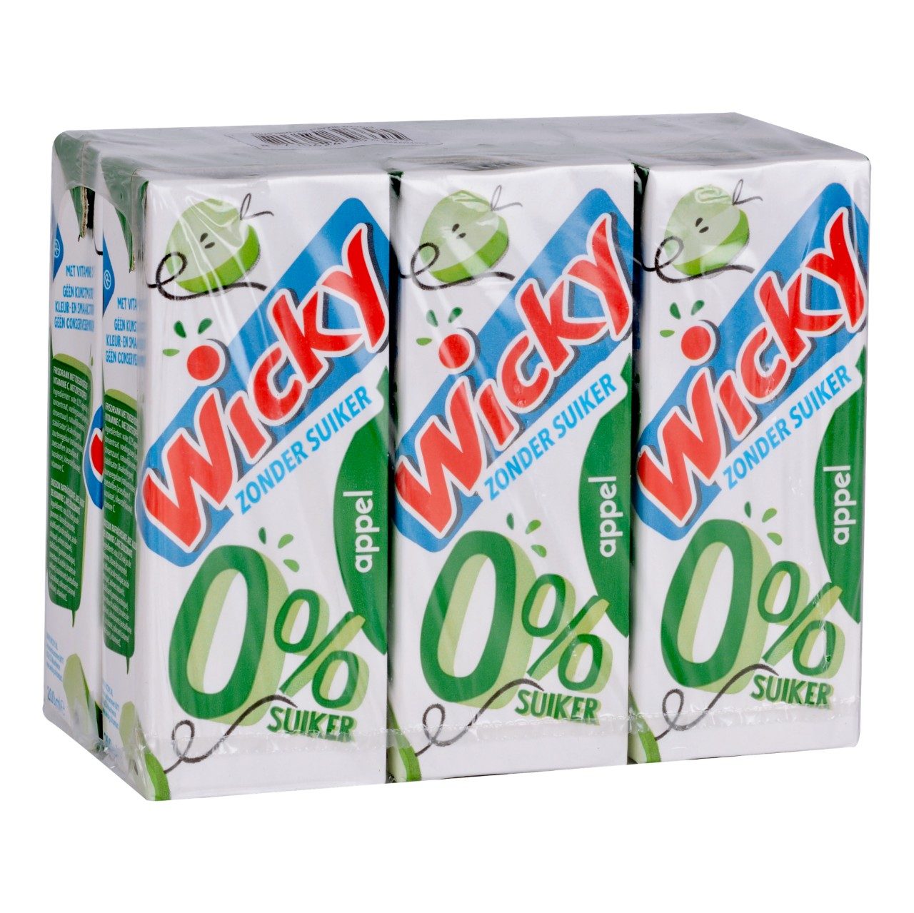 Wicky fruitdrink appel zonder suiker 5 x 6 x 20 cl