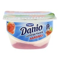 Danio luchtige kwark aardbei bakje 2x125 gram