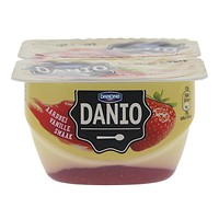 Danio luchtige kwark vanille aardbei bakje 2x125 gram