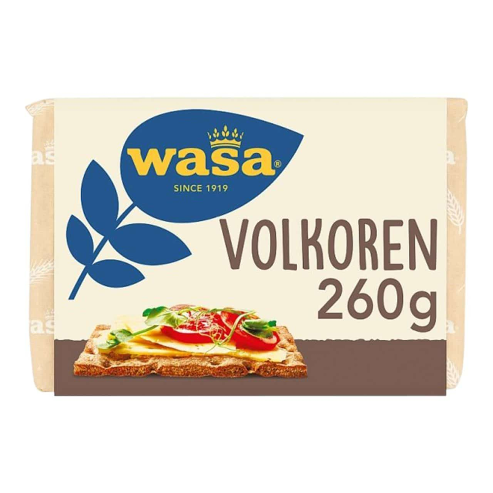 Wasa knackerbrood volkoren 260 gram per stuk