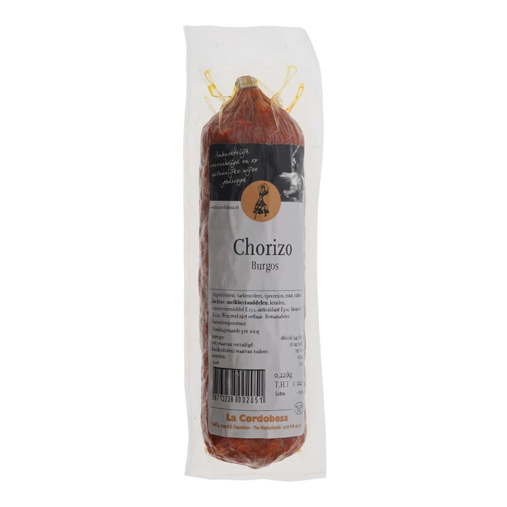 La cordobessa chorizo burgos worst 225 gram