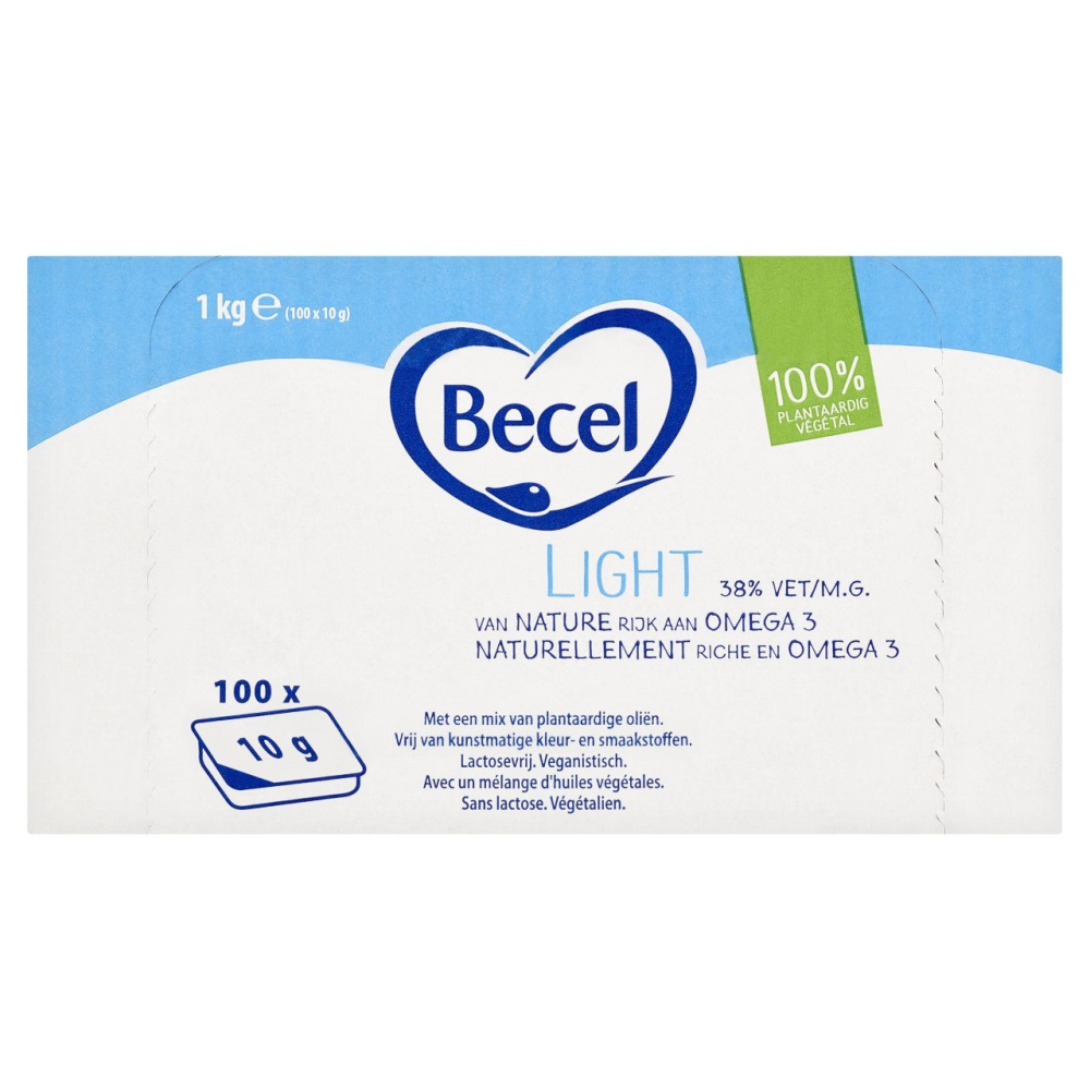 Becel boter light 38% cups 200 x 10 gram
