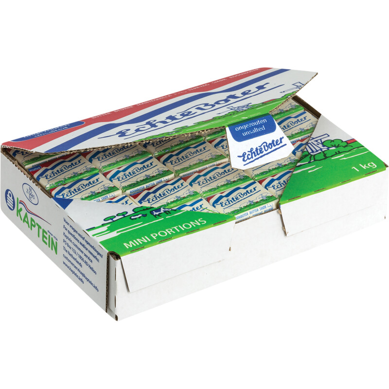 Echte boter roomboter 1 persoons verpakking 100 x 10 gram