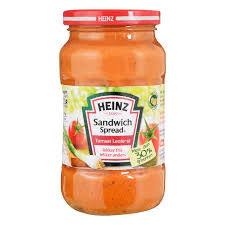 Heinz sandwich spread tomaat- lente ui 1 x 303 gram