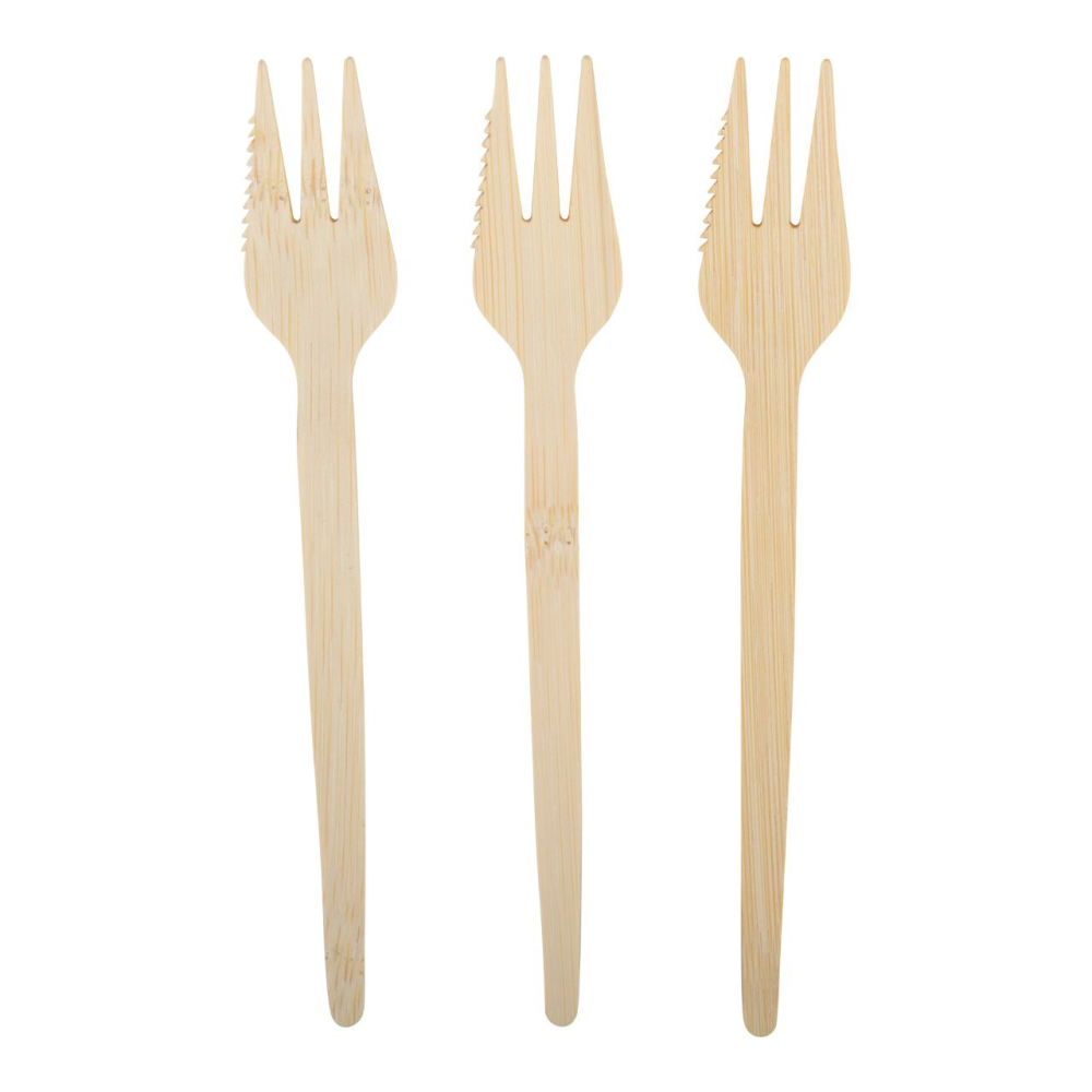 Snackvork met kartelrand 13,5 cm pak 100 stuks