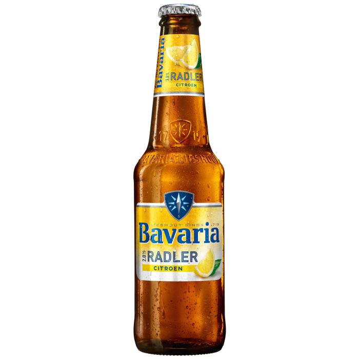 Bavaria radler lemon 2% krat 12 flessen x 30 cl