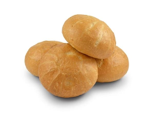 Hard wit bol broodje per stuk