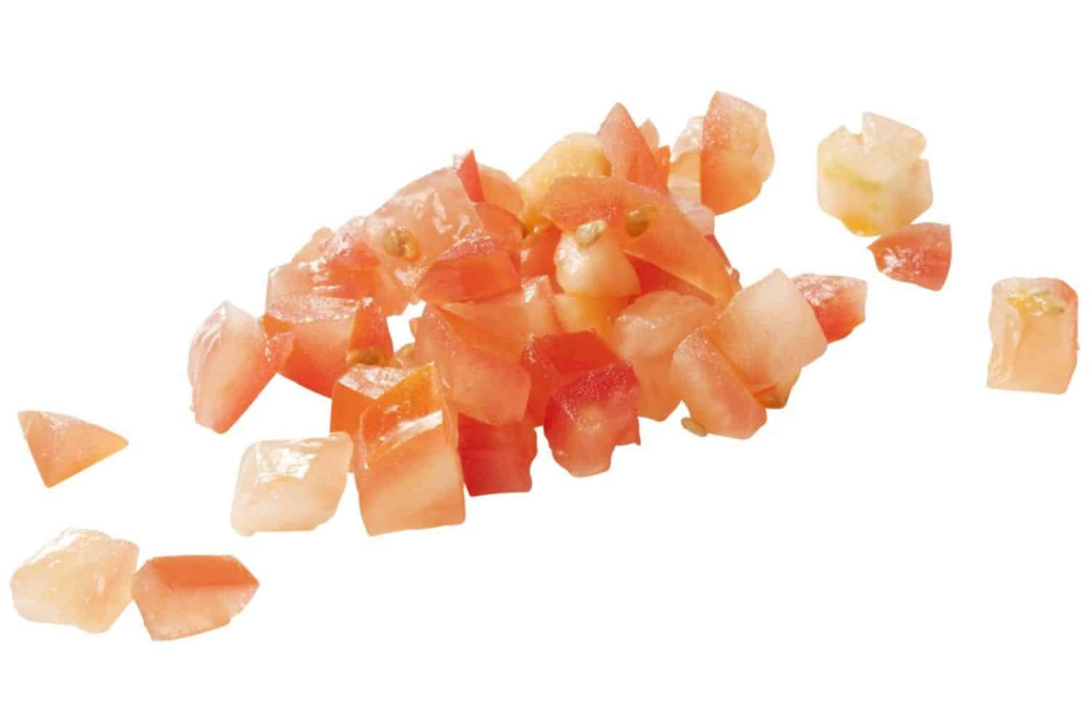Tomaten brunoise 10 mm bak 500 gram