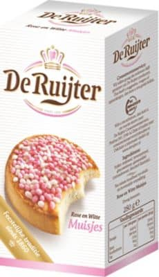 Ruijter geboorte muisjes roze 9 stuks