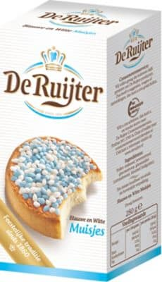 Ruijter geboorte muisjes blauw 9 x 280 gram