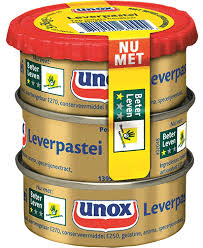 Unox leverpastei 1 x 3 blikjes