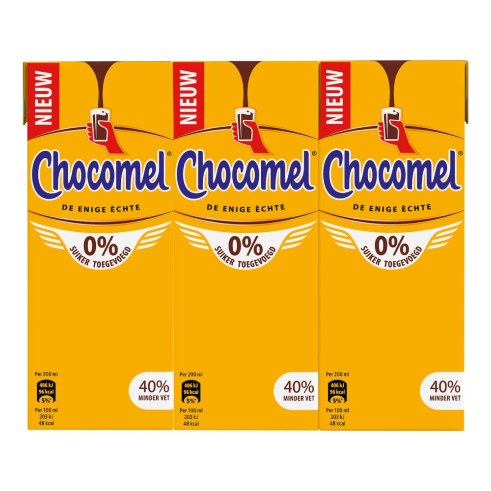 Nutricia chocomel 0% suiker 5 x 6 stuks
