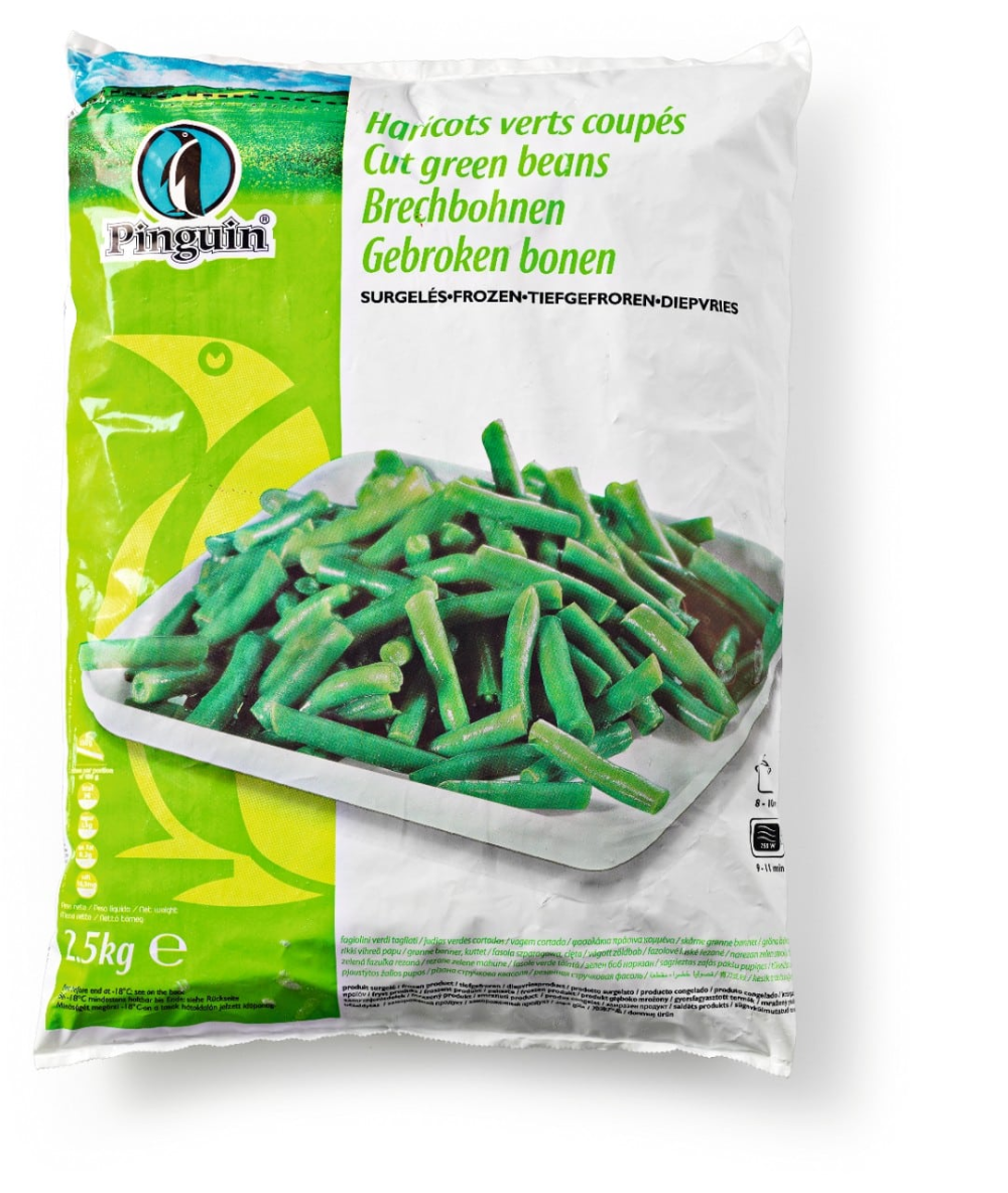 Pinguin sperziebonen gebroken zak 2,5 kilo