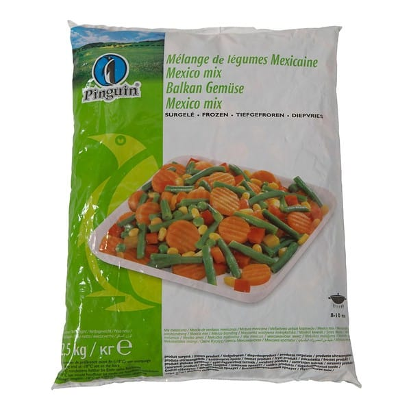 Pinguin mexico mix groenten zak 2.5 kilo