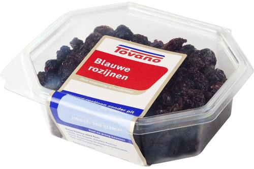 Tovano rozijnen blauw 200 gram