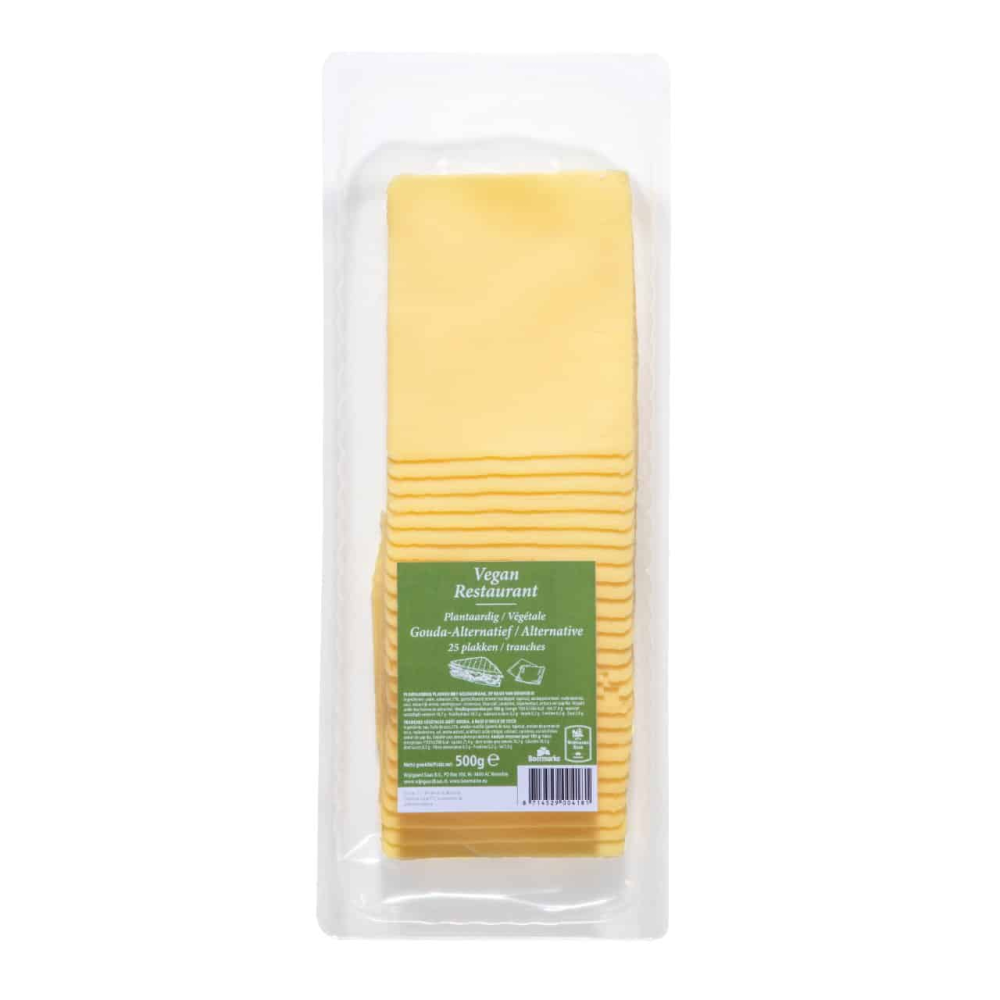 Vegan gouda kaas gesneden pak 25 plakken x 20 gram