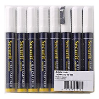 Securit krijtstift dun wit 8 delig 2-6mm