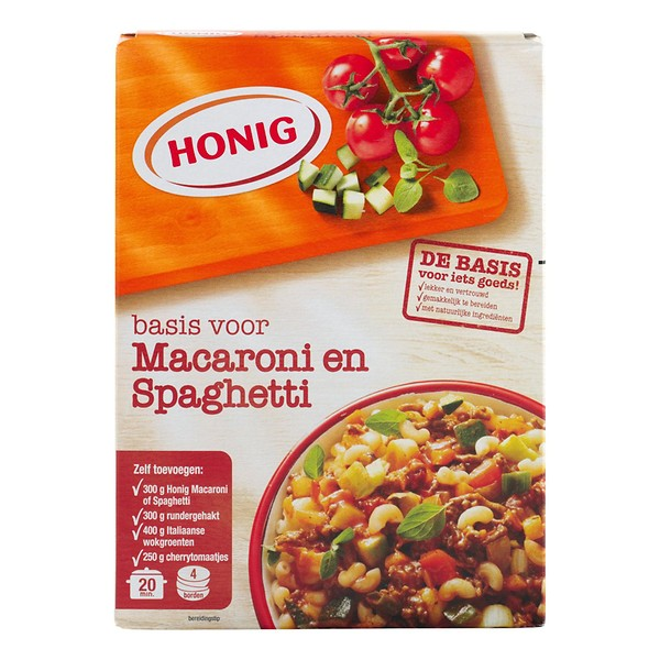 Honig mix voor macaroni en spaghetti 12 x 40 gram