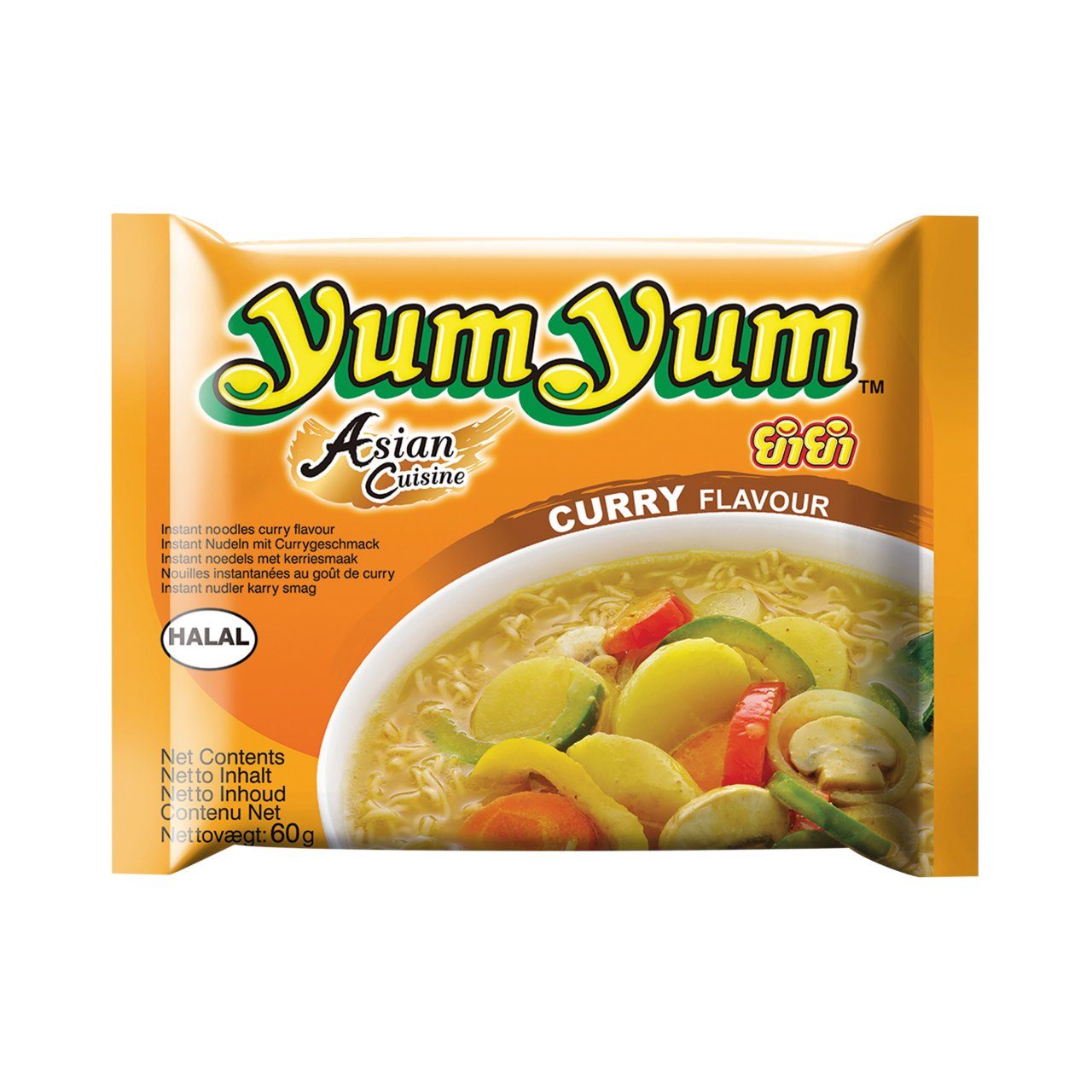 Yumyum noodle curry 5 x 60 gram