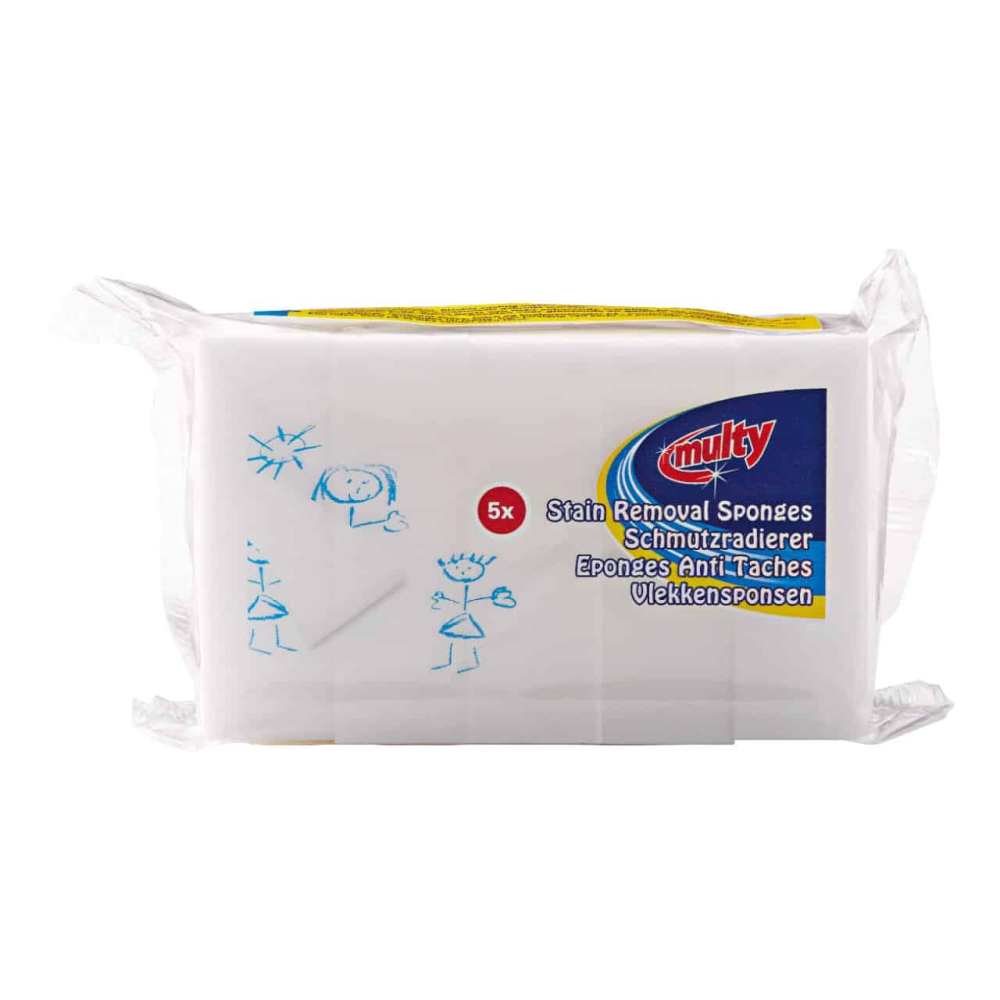 Multy vlekkenspons / wonderspons wikkel 5 stuks