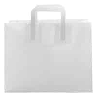 Take dis blokbodem tas wit 32 x 18 x 27  50 stuks