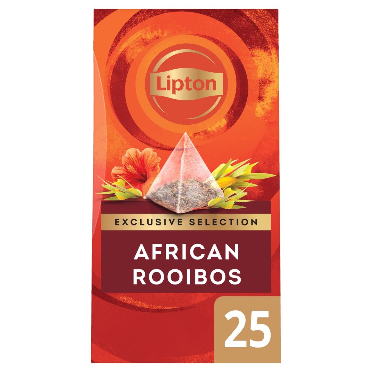 Lipton Afrikaanse rooibos thee doosje 25 zakjes x 1.6 gram