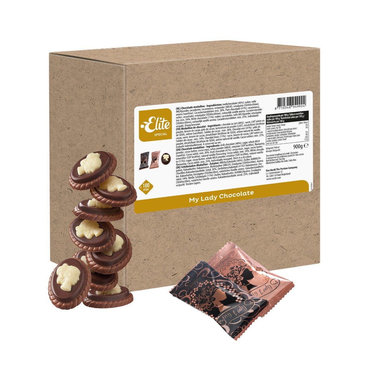 Elite my lady chocolade 100 stuks