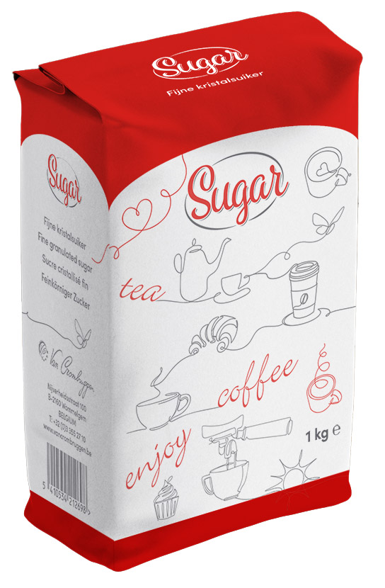 Fijne kristal suiker crombruggen 10 x 1 kilo