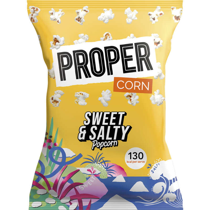 Propercorn sweet & salty popcorn per zak