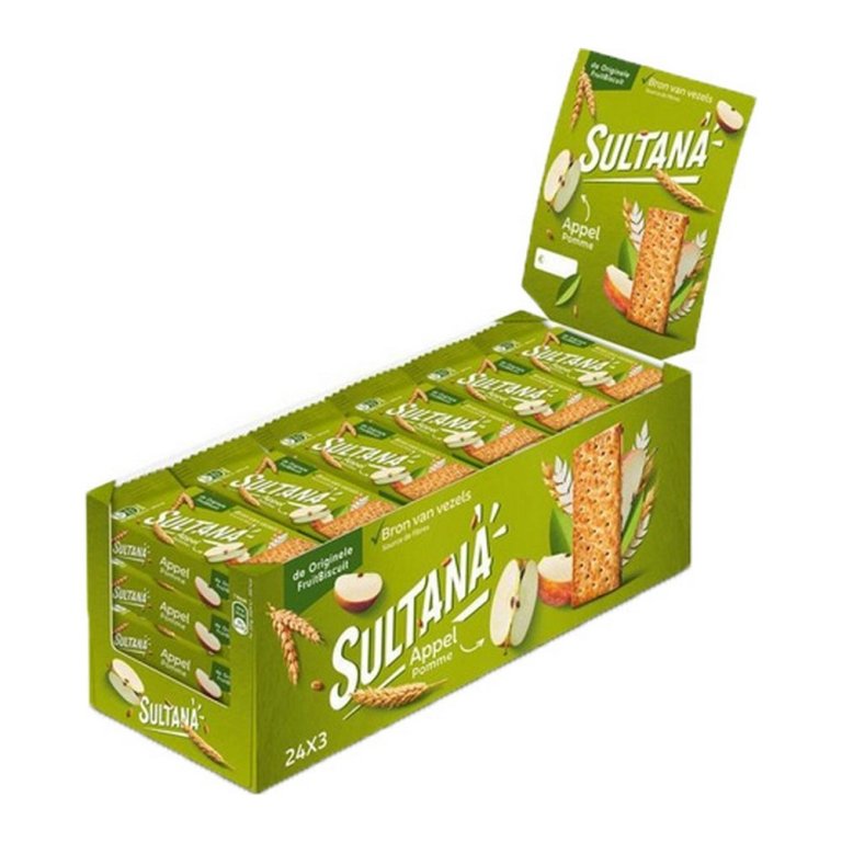 Sultana fruitbiscuit appel doos 24 stuks x 43 gram