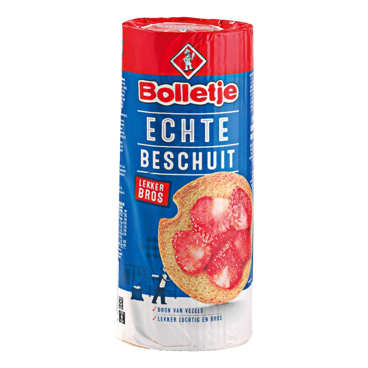 Bolletje naturel beschuit per 4 rollen