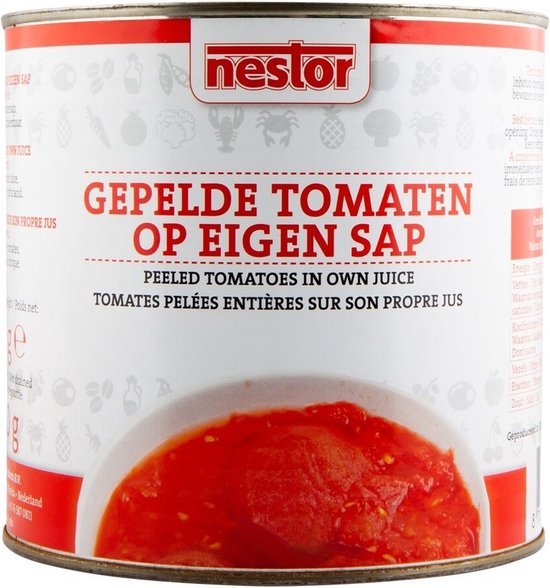 Nestor gepelde tomaat blik 2.55 kilo